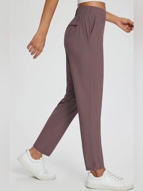 Baleaf Dark Brown High-Waist Tapered Golf Pants Sz M Casual